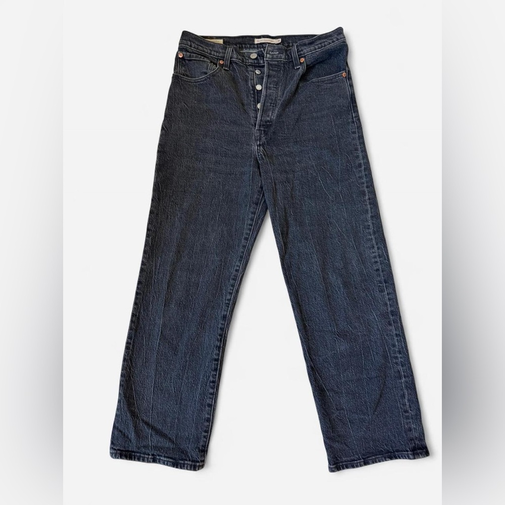 Women’s Levi’s High-wasted Ribcage Straight Ankle Black Jeans
